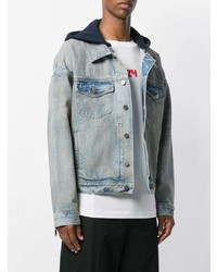 Мужская голубая джинсовая куртка от 424