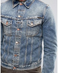 Мужская голубая джинсовая куртка от Nudie Jeans