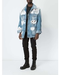 Мужская голубая джинсовая куртка от Mjb