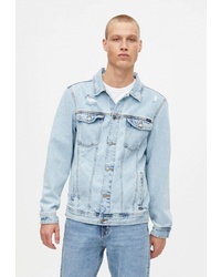 Мужская голубая джинсовая куртка от Pull&Bear