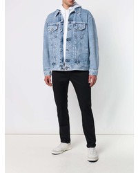 Мужская голубая джинсовая куртка от Diesel