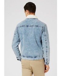 Мужская голубая джинсовая куртка от Topman