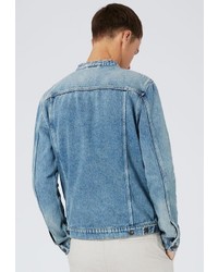Мужская голубая джинсовая куртка от Topman