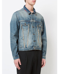 Мужская голубая джинсовая куртка от 424