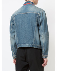 Мужская голубая джинсовая куртка от 424