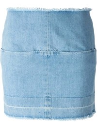 Голубая джинсовая мини-юбка от ARIES
