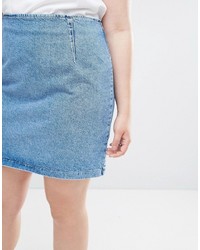 Голубая джинсовая мини-юбка от Asos