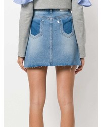 Голубая джинсовая мини-юбка от Sjyp
