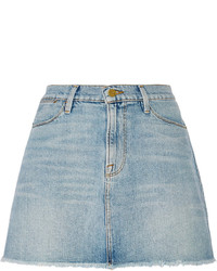 Голубая джинсовая мини-юбка от Frame Denim