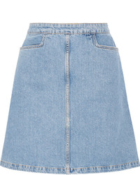 Голубая джинсовая мини-юбка от MiH Jeans