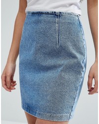 Голубая джинсовая мини-юбка от Asos