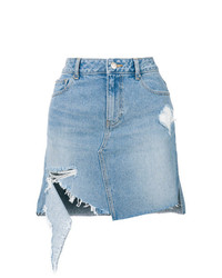 Голубая джинсовая мини-юбка от Sjyp