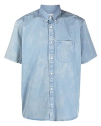 Мужская голубая джинсовая рубашка с коротким рукавом от Carhartt WIP