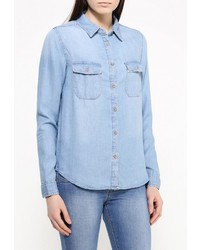 Женская голубая джинсовая рубашка от Alcott