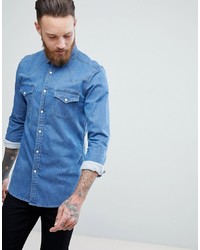 Мужская голубая джинсовая рубашка от ASOS DESIGN