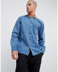 Мужская голубая джинсовая рубашка от ASOS DESIGN