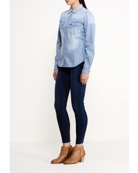 Женская голубая джинсовая рубашка от BlendShe