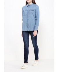 Женская голубая джинсовая рубашка от BlendShe