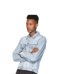 Мужская голубая джинсовая рубашка от Ksubi