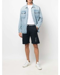 Мужская голубая джинсовая рубашка от Frame