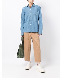 Мужская голубая джинсовая рубашка от YMC