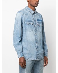 Мужская голубая джинсовая рубашка от Levi's