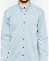 Мужская голубая джинсовая рубашка от Selected