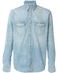 Мужская голубая джинсовая рубашка от CK Calvin Klein