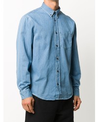 Мужская голубая джинсовая рубашка от Acne Studios