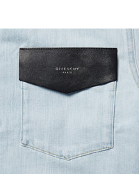 Мужская голубая джинсовая рубашка от Givenchy