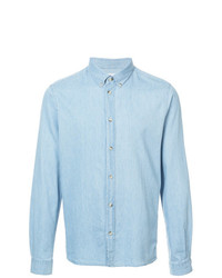 Мужская голубая джинсовая рубашка от Cuisse De Grenouille