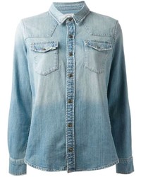 Женская голубая джинсовая рубашка от Current/Elliott