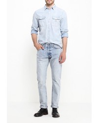 Мужская голубая джинсовая рубашка от Denim &amp; Supply Ralph Lauren