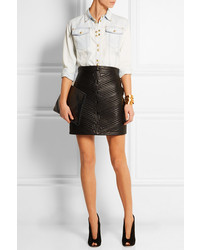 Женская голубая джинсовая рубашка от Balmain