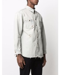 Мужская голубая джинсовая рубашка от PRPS