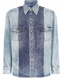 Мужская голубая джинсовая рубашка от Dolce & Gabbana