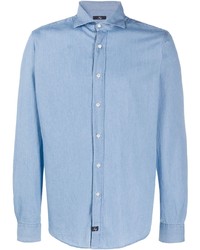 Мужская голубая джинсовая рубашка от Fay