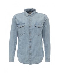 Мужская голубая джинсовая рубашка от Gap