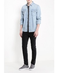 Мужская голубая джинсовая рубашка от Gap
