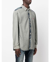 Мужская голубая джинсовая рубашка от Diesel