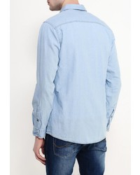 Мужская голубая джинсовая рубашка от Jack &amp; Jones