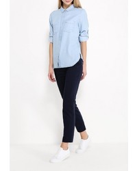 Женская голубая джинсовая рубашка от Lacoste