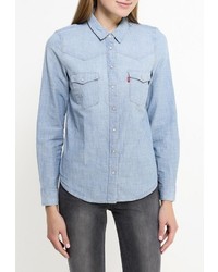 Женская голубая джинсовая рубашка от Levi's