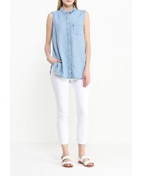 Женская голубая джинсовая рубашка от Levi's