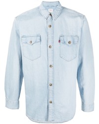 Мужская голубая джинсовая рубашка от Levi's