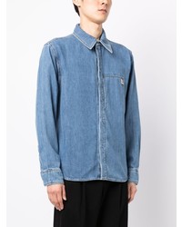 Мужская голубая джинсовая рубашка от Wooyoungmi