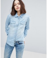 Женская голубая джинсовая рубашка от Only