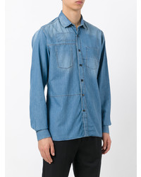 Мужская голубая джинсовая рубашка от Lanvin