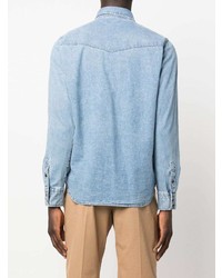 Мужская голубая джинсовая рубашка от Tom Ford