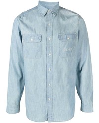 Мужская голубая джинсовая рубашка от Polo Ralph Lauren